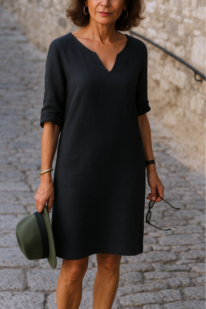 Lisette - Vestido elegante con escote en V