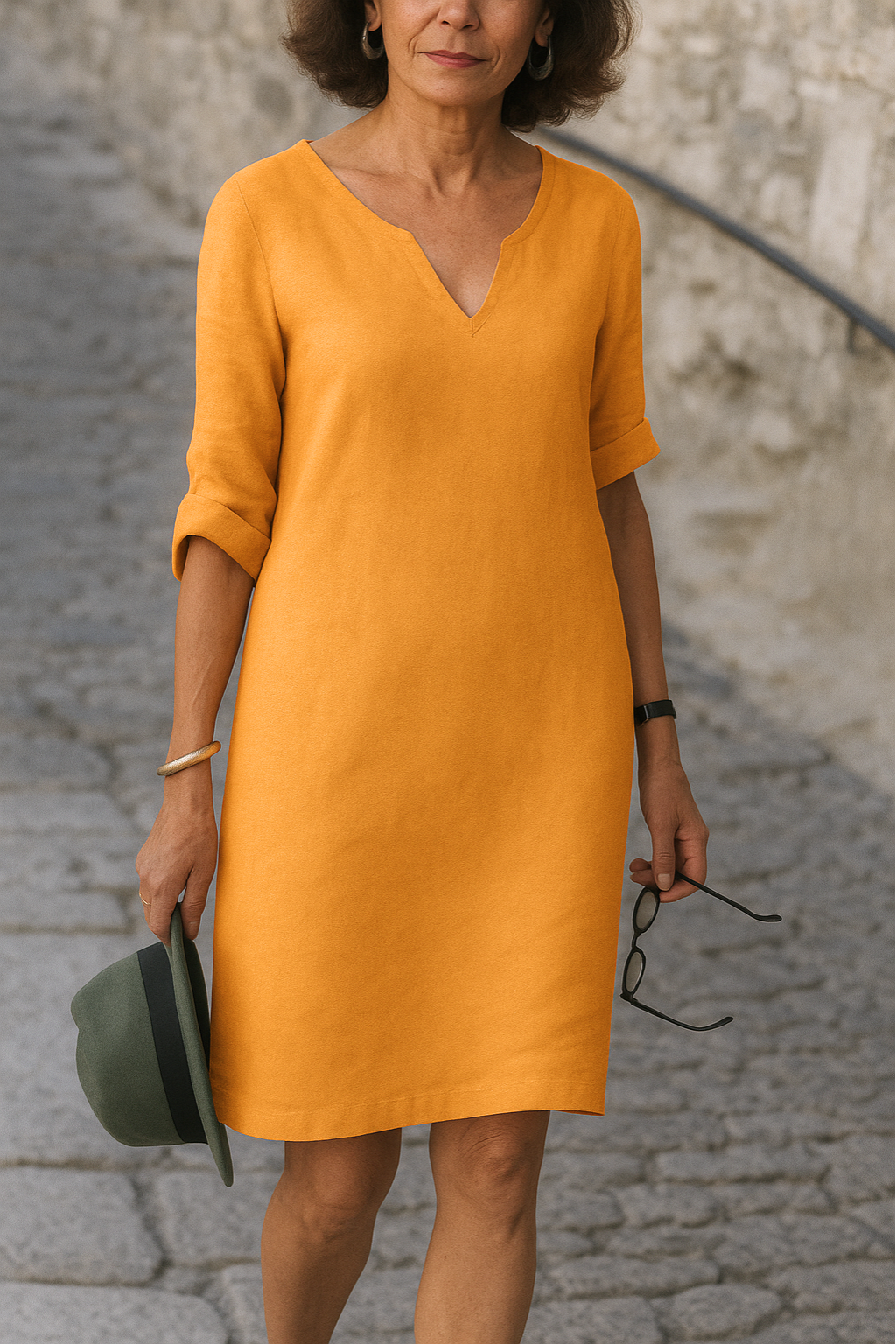Lisette - Vestido elegante con escote en V
