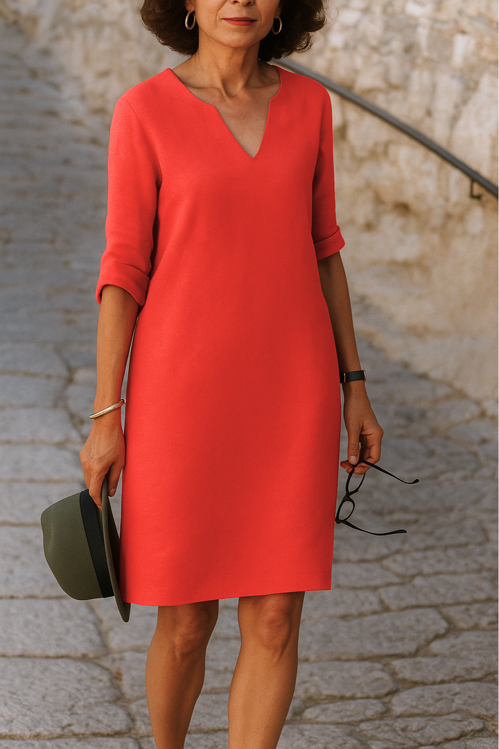 Lisette - Vestido elegante con escote en V