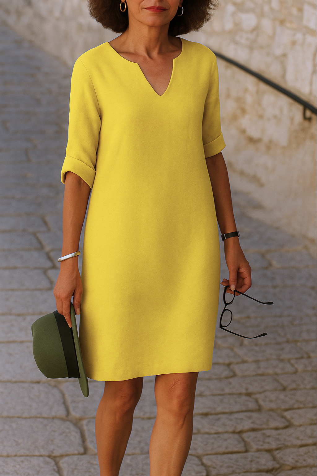 Lisette - Vestido elegante con escote en V