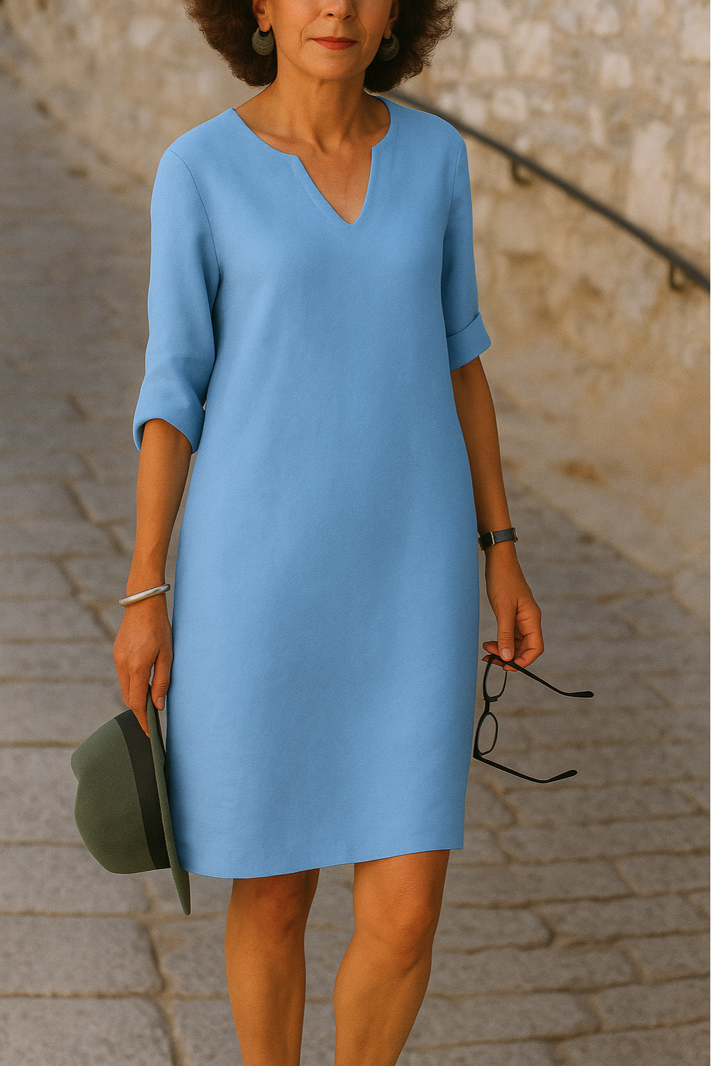 Lisette - Vestido elegante con escote en V