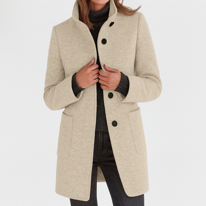 CRISTINA™  | Chaqueta de mujer con cuello alto