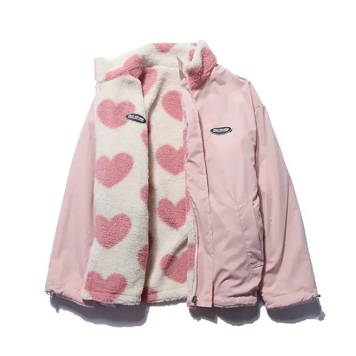 Mónica | Chaqueta reversible con corazones